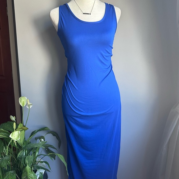 Royal Blue Scoop Neck Bodycon Maxi Dress 💙 - Picture 5 of 8
